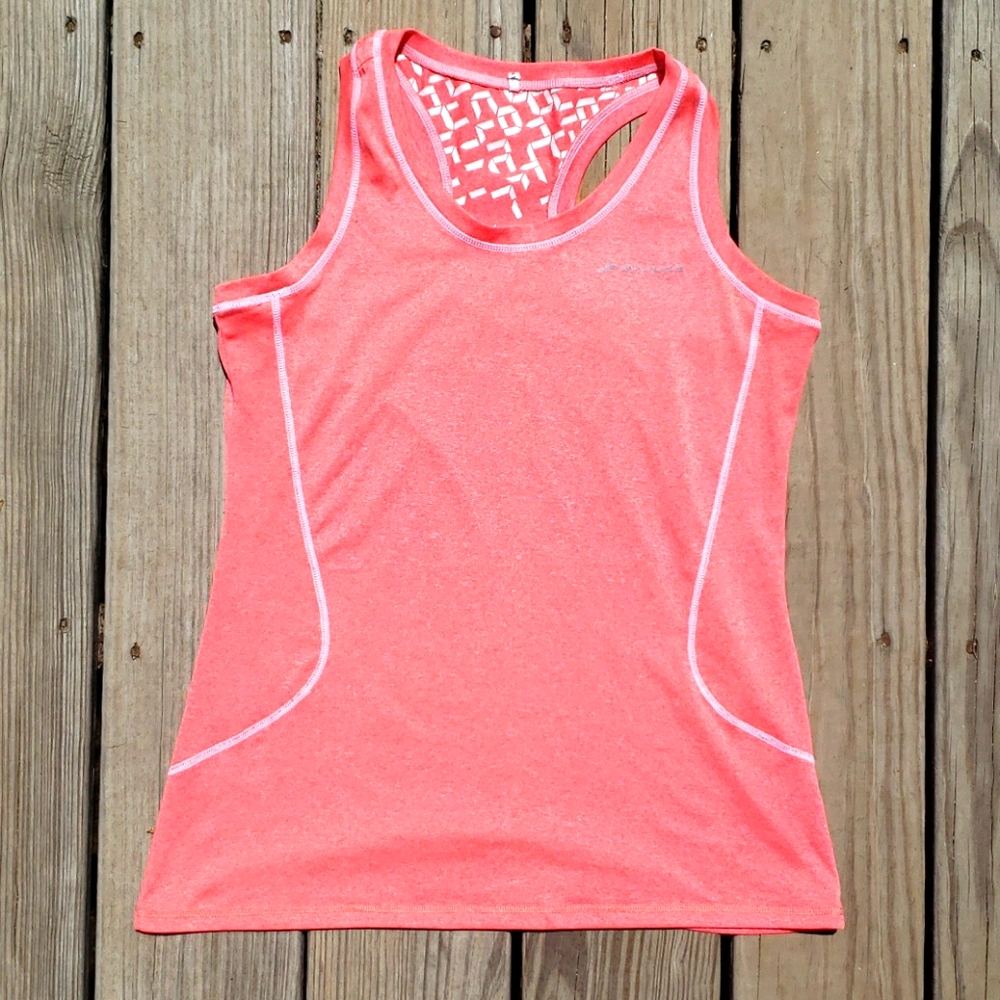 Brooks red-orange workout tank